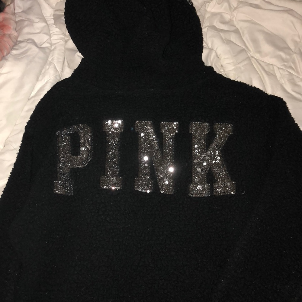 PINK Sherpa with hood
